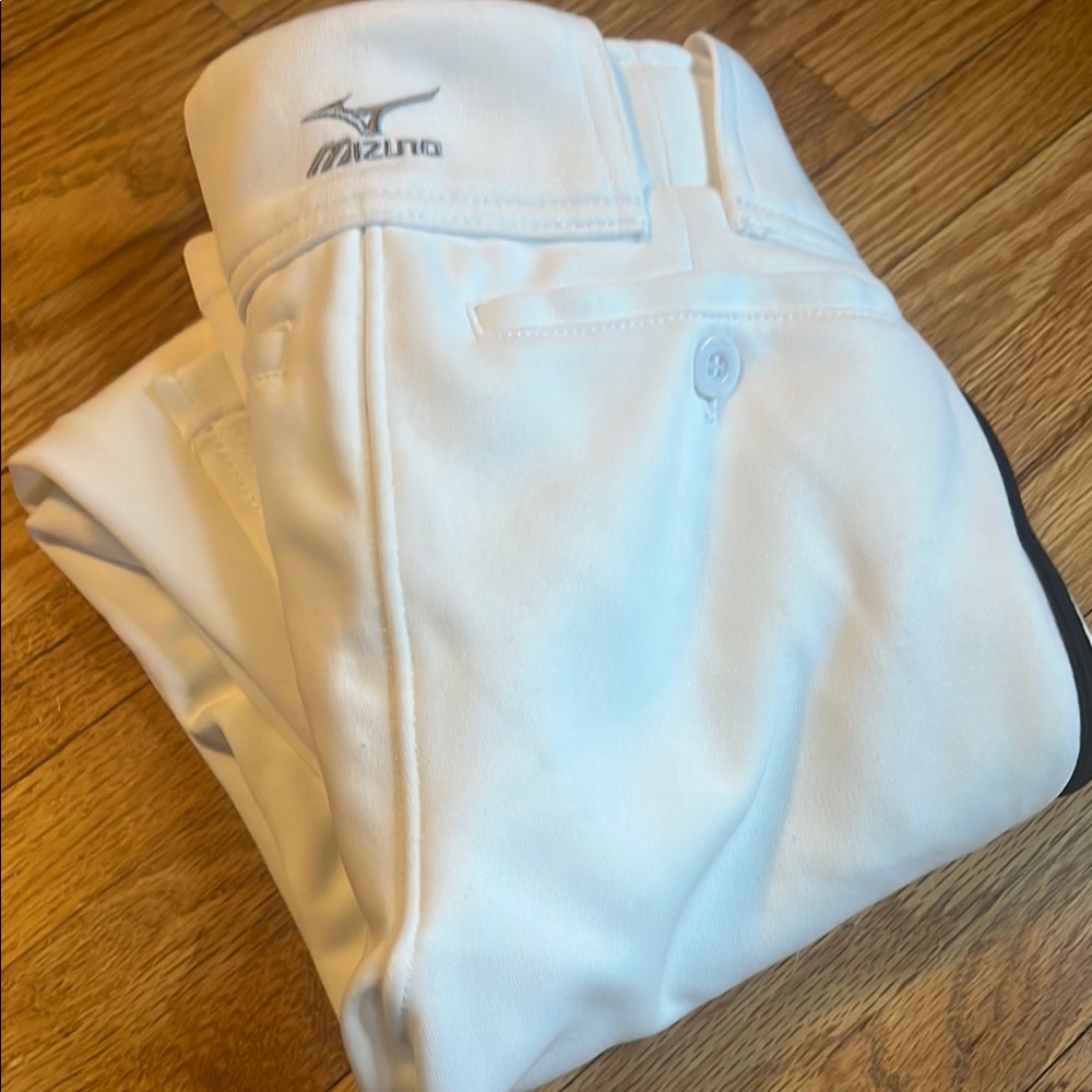 Mizuno Kids White Baseball Pants